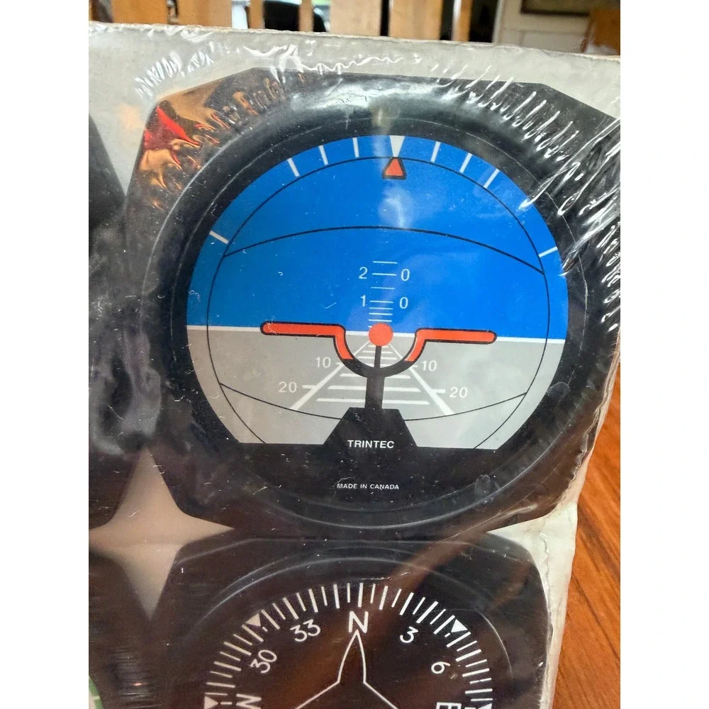 Trintec Aviation Instrument Coaster Set 4pc Flight Gauge Pilot Decor 9060 Pilot